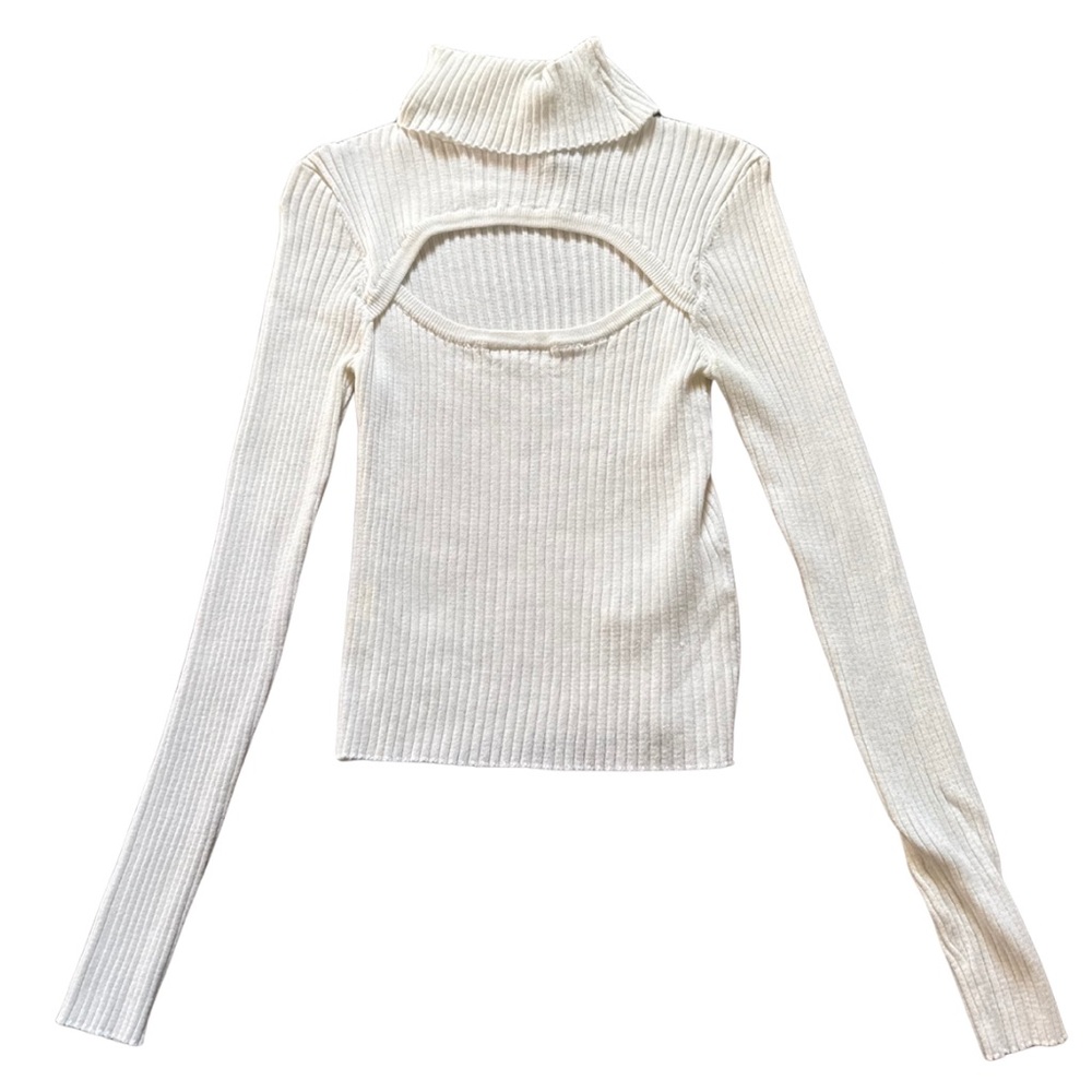 Forever 21 Cutout Turtleneck Sweater